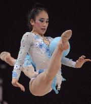 Nakamura wins 2 titles in rhythmic gymnastics